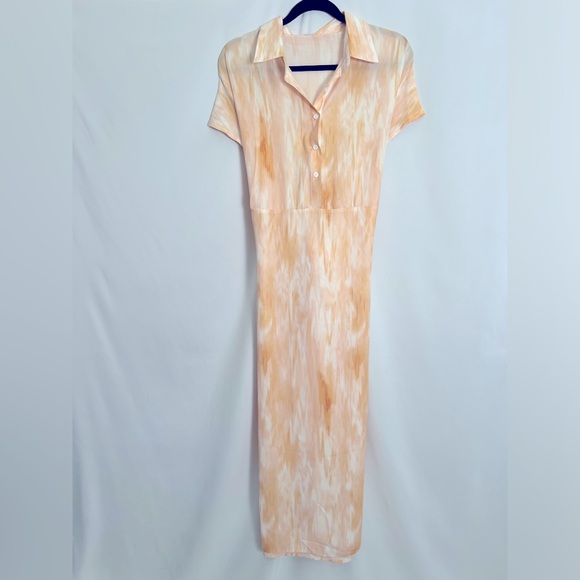 Neutral Wrap dress - Picture 6 of 8